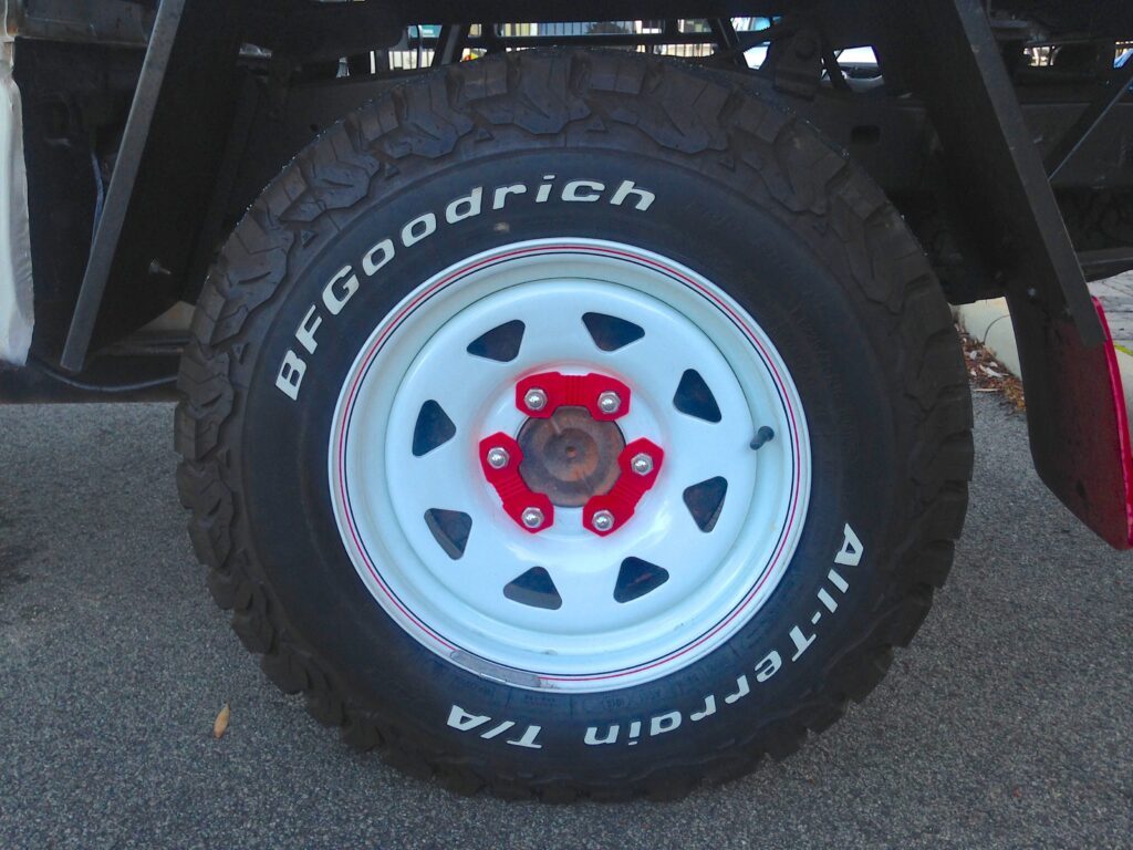 Pickup truck with Zafety Lug Lock